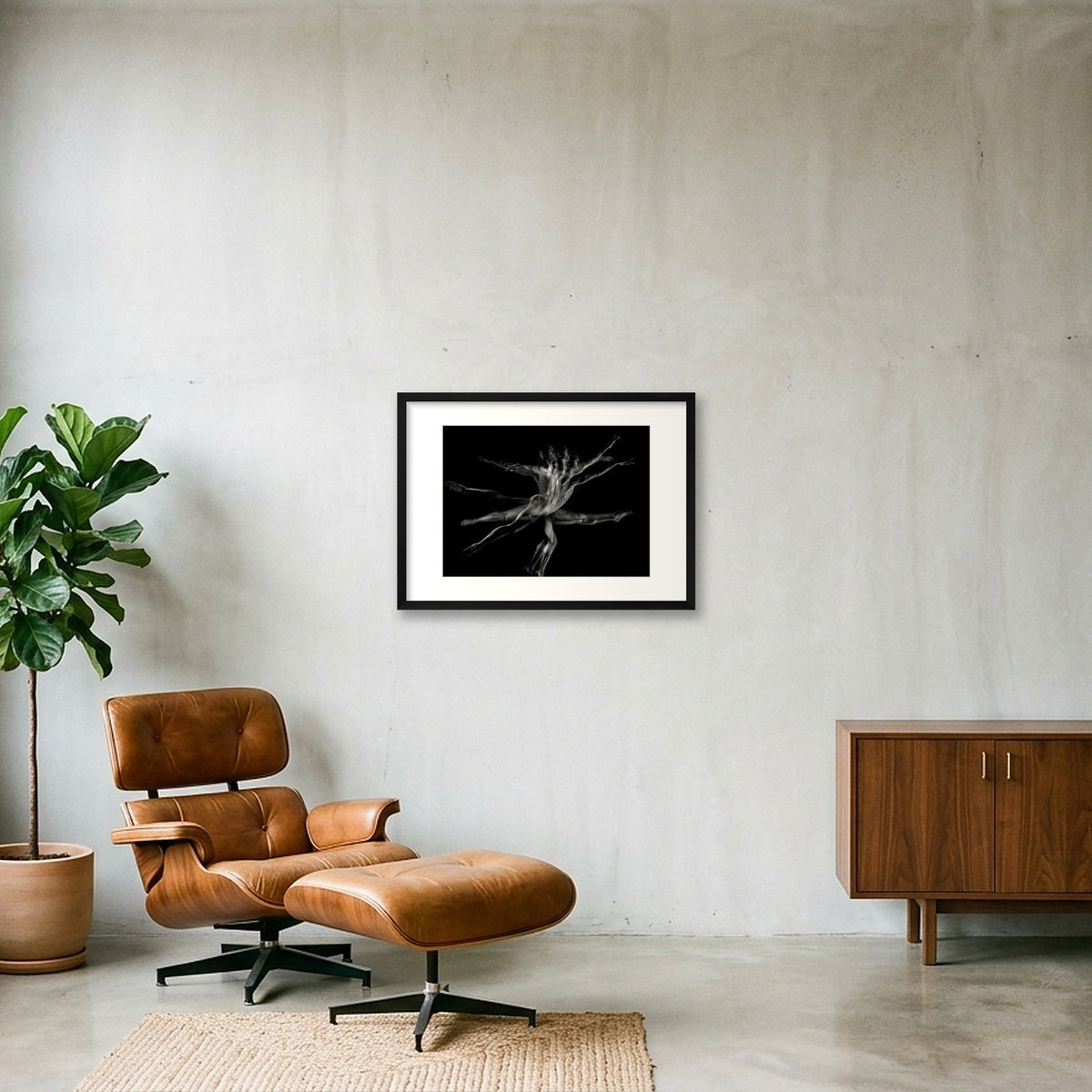 Kinetic Energy | Dance-Art Premium Framed Print #34G — 59×42cm, 23×17" Black Frame