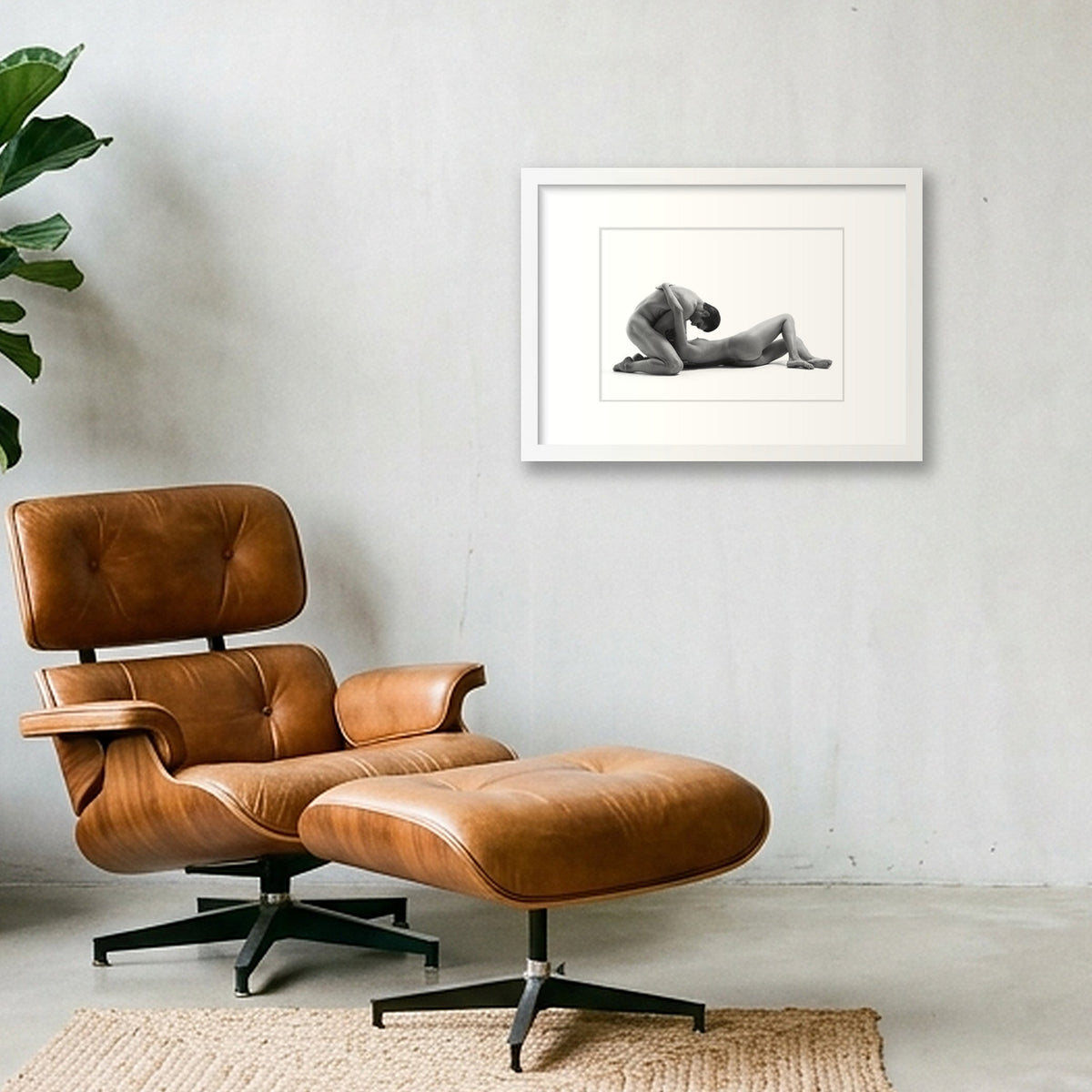 Contrapuntal Bodies | Premium Fine Art Framed Print #40G — A3 (42×30cm, 17×12") White Frame