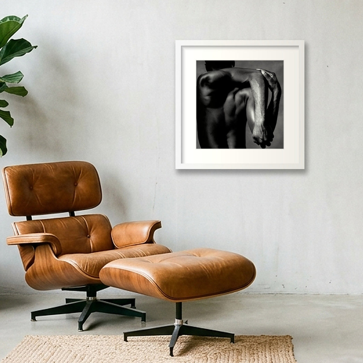 Convergent Anatomy | Fine Art Licensed Photography — 40×40cm, 16×16" White Frame