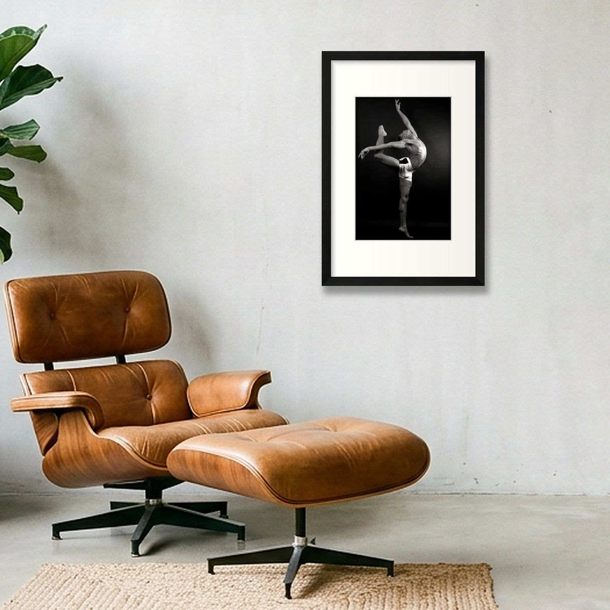 Sculpted Motion | Dance-Art Premium Print #1G — 30×45cm, 12×18" Black Frame