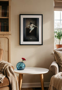 Mouse’s Waltz framed dance print shown in a living room setting