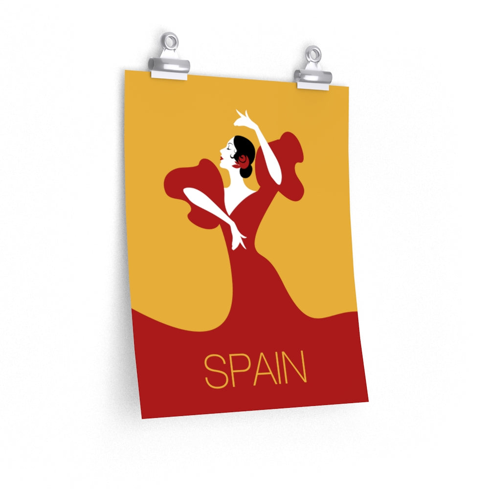 Danse Espagne - Affiche verticale mate premium 