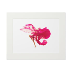 Pink Splash | Fine Art Dance Print (Passepartout Paper Frame)
