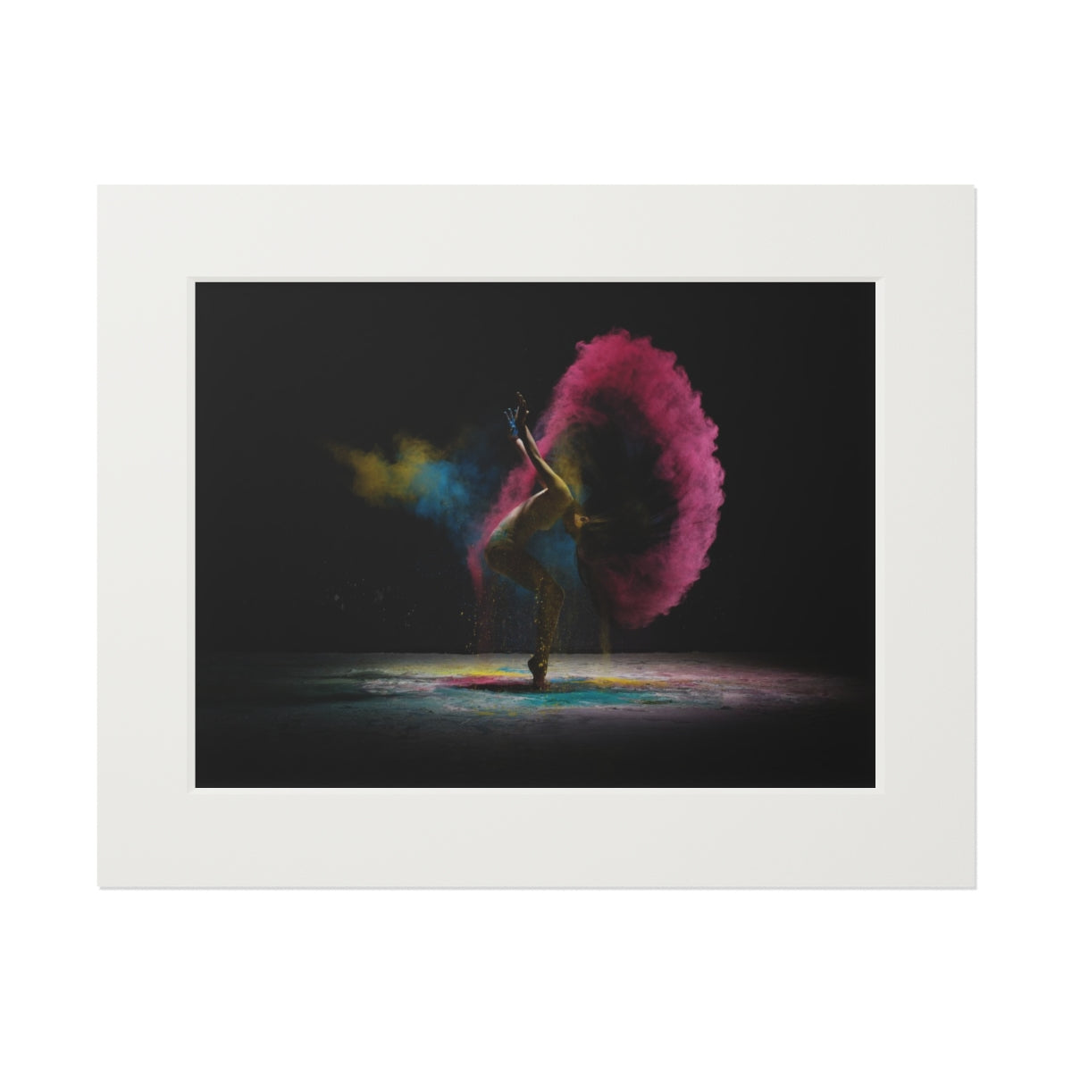Night Butterfly - Fine Art Print (Passepartout Paper Frame)