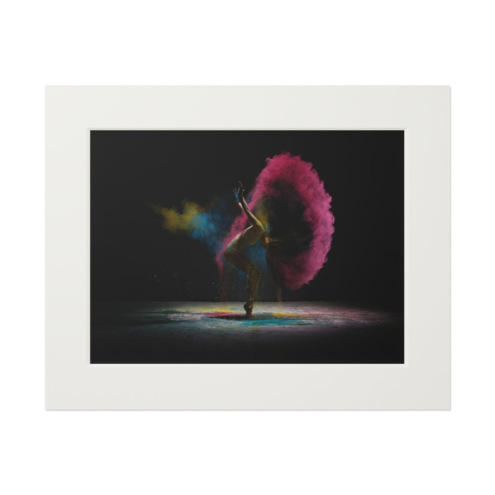 Mariposa nocturna - Impresión de bellas artes (marco de papel Passepartout)