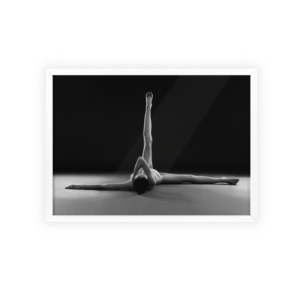 Yoga Lines -  Print with Wooden Frame
