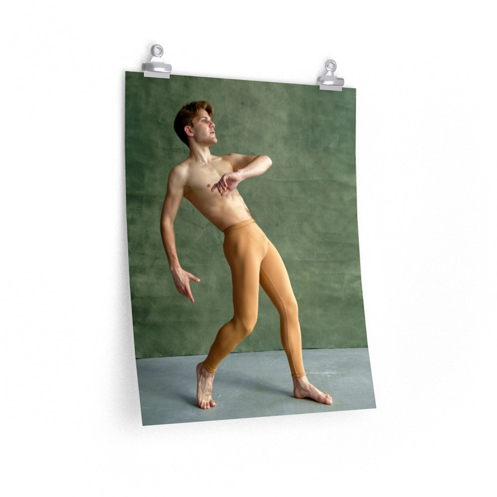 Retrato de bailarina de ballet - Impresión vertical mate premium