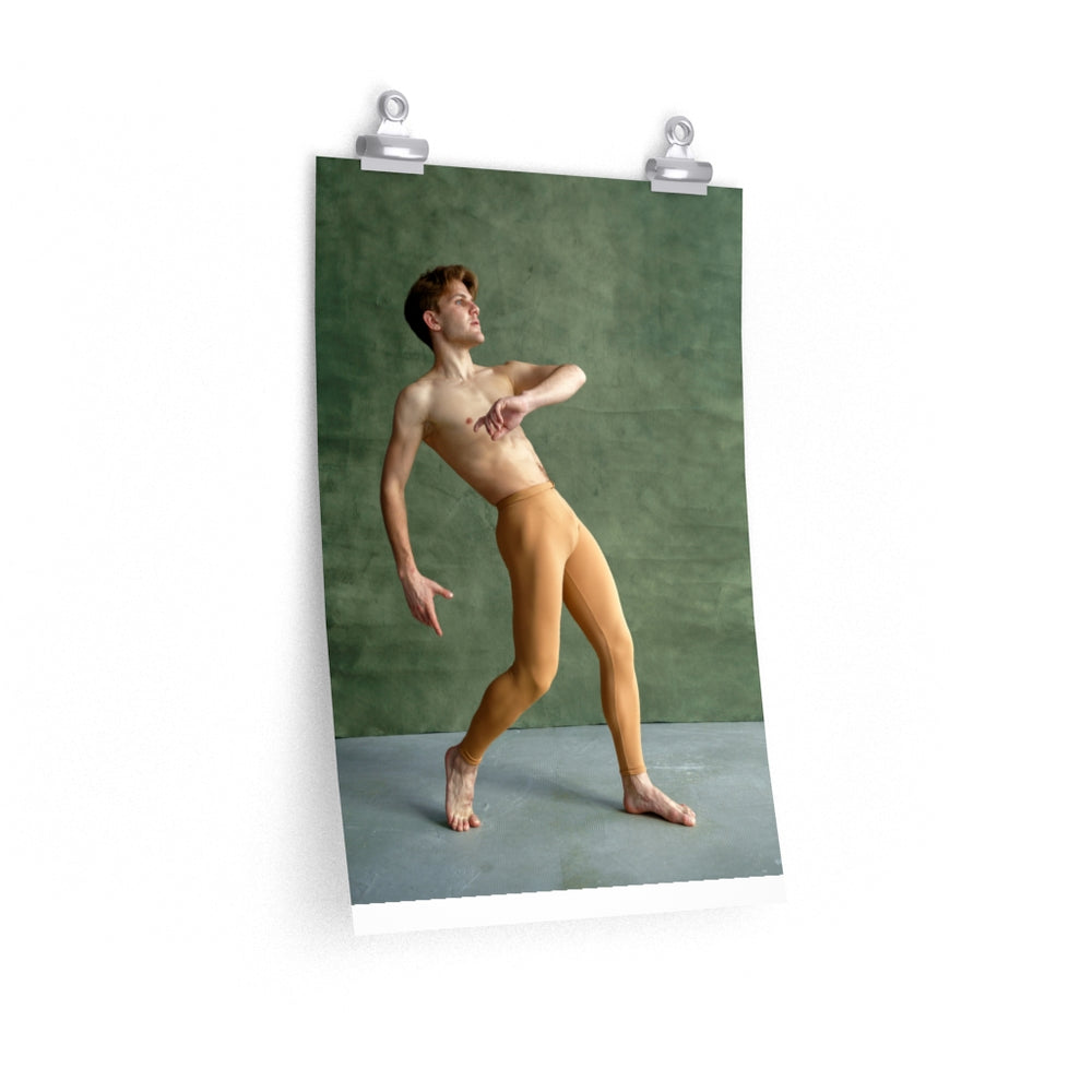 Retrato de bailarina de ballet - Impresión vertical mate premium