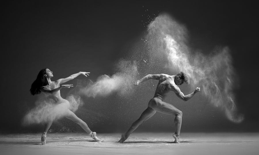 Dancers #5 by Francisco Estevez — black-and-white group dance photograph