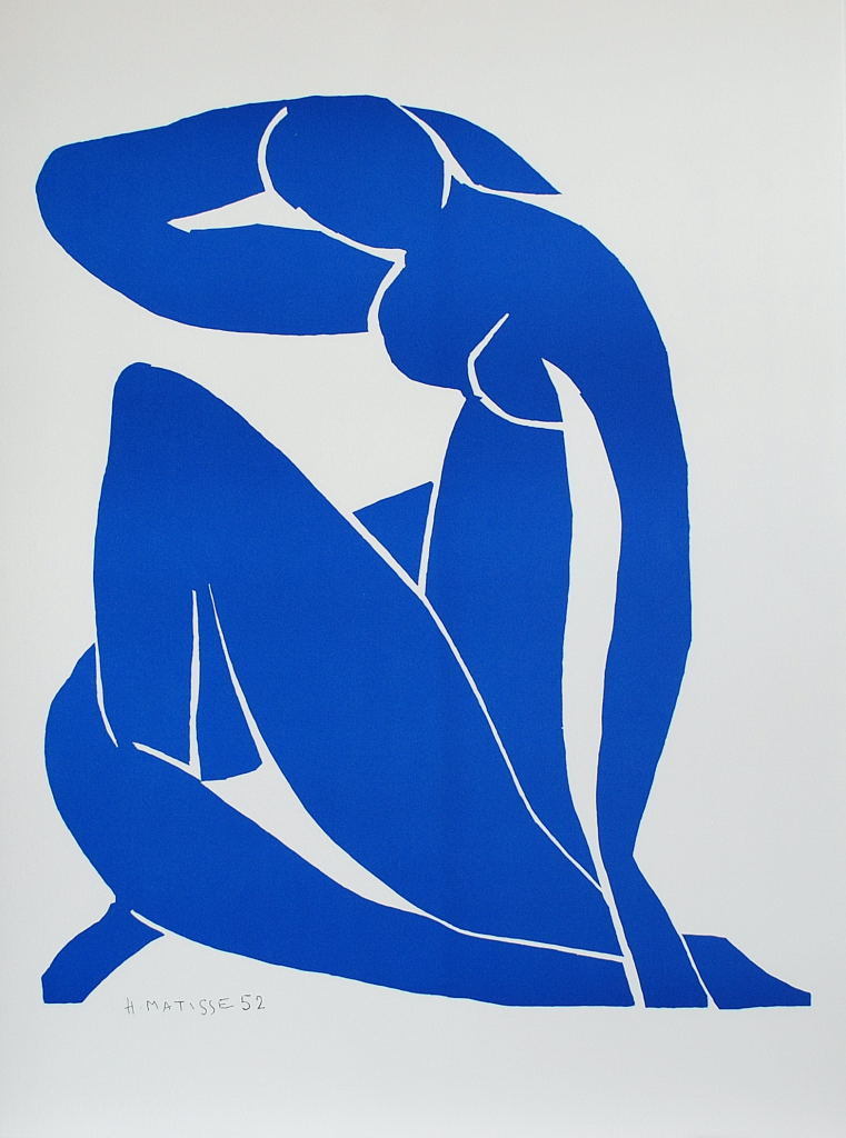 Nu Bleu II (Blue Nude II), 2007 by Henri Matisse (French, 1869–1954)  Lithograph, size 79 × 58 cm | 31 1/10 × 22 4/5 in Edition of 200 This work is part of a limited edition set.