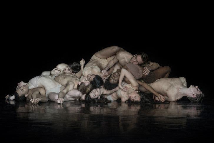 Visceral Dance Chicago close-up by Nir Arieli, FLOCKS series limited edition archival pigment print showing dancers in an intimate sculptural formation.