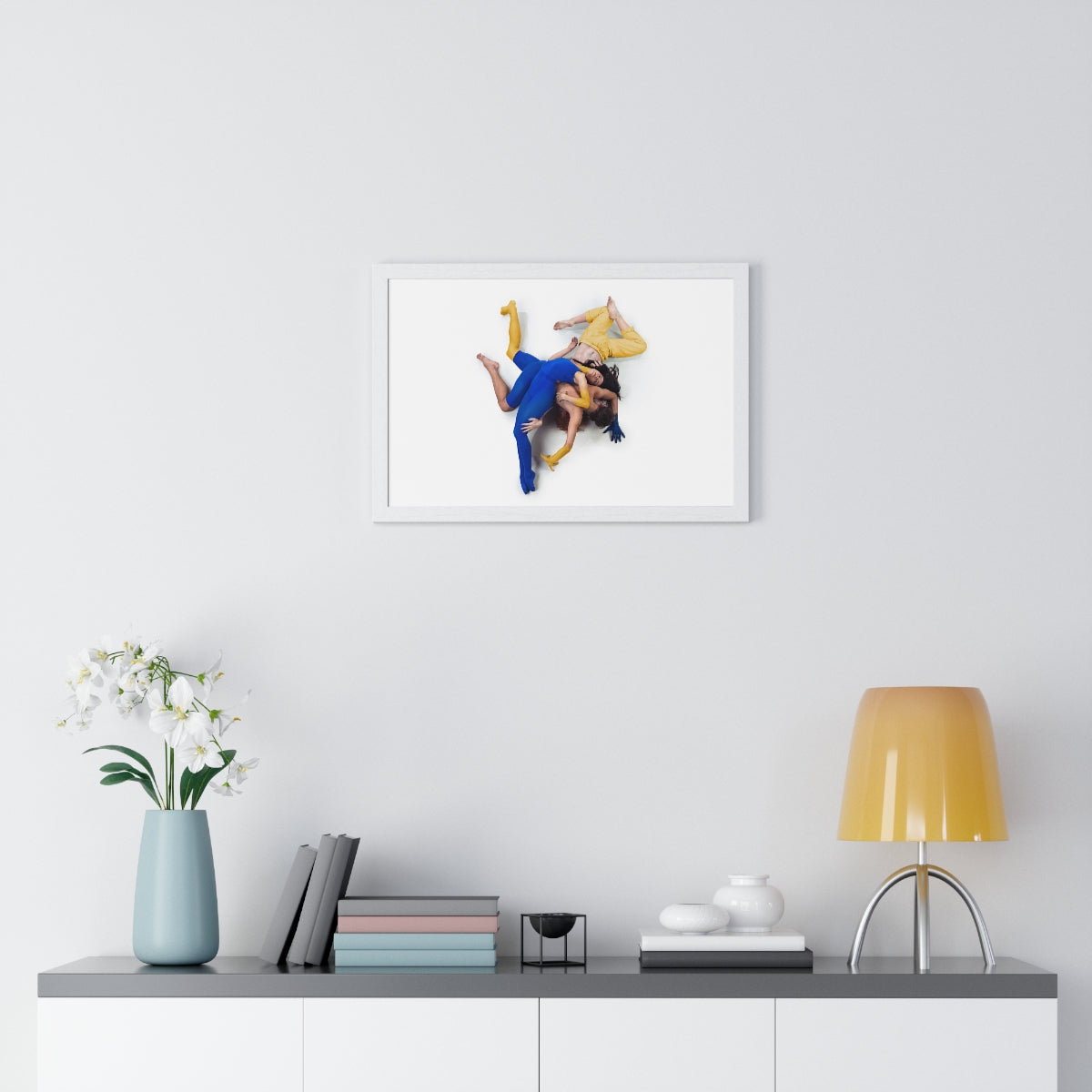 Yellow and Blue - Framed Print