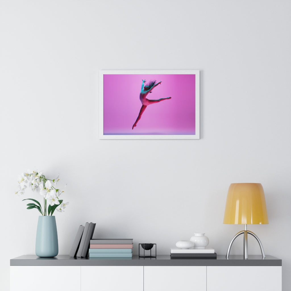 Pink Jump - Framed Print